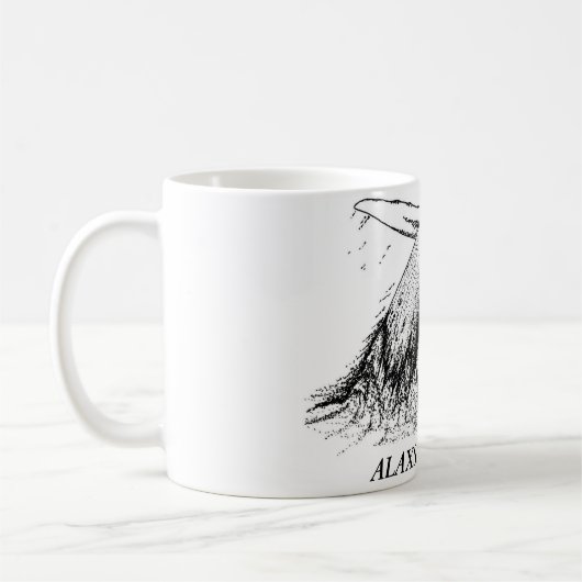 ALAXSXAQ - Kaffee-Tasse - Buckel-Wal-Grafik Kaffeetasse (Links)