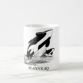 ALAXSXAQ - Kaffee-Tasse - Orca-Grafik Kaffeetasse (Mittel)