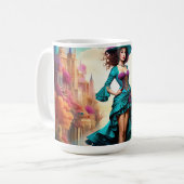 Alba A Fantasy Lady Kaffeetasse (Vorderseite Links)