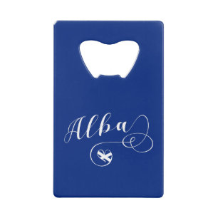 Alba Flag Heart, Schottland, Schotten Gaelic Geldbeutel Flaschenöffner