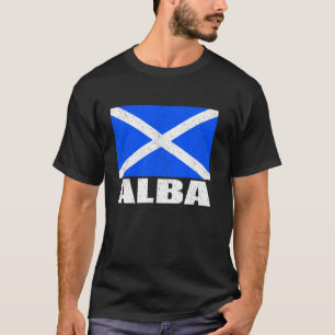 Alba-Flagge Grunge Vintage-Souvenir Schottland T-Shirt