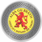 Alba Gu Brath Lion Rampant Knot Aufkleber (Vorderseite)
