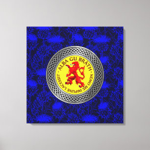 Alba Gu Brath Lion Rampant Knot Leinwanddruck