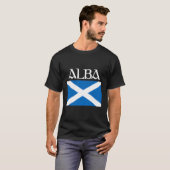 Alba Scotland Flag Leine Graphic Scottish Gäelic P T-Shirt (Vorne ganz)