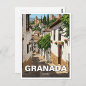 Albaicin Granada Spanien Reise Postkarte (Vorne/Hinten)