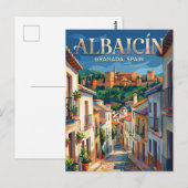 Albaicín Spanien Postkarte (Vorne/Hinten)