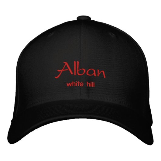 Alban Name Cap / Hat Bestickte Kappe (Vorderseite)