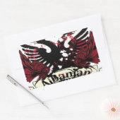 Albanadler Rechteckiger Aufkleber (Umschlag)