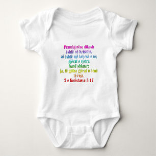 Albaner 5:17 mit 2 Korinthern Baby Strampler