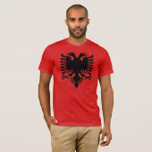 Albaner-Eagle-Graupixel T-Shirt (Vorne ganz)