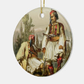 Albaner, Söldner in der osmanischen Armee, Pub b Keramikornament (Links)