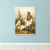 Albaner, Söldner in der osmanischen Armee, Pub b Leinwanddruck (Insitu (Holzboden))