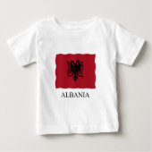 Albania flag baby t-shirt (Vorderseite)