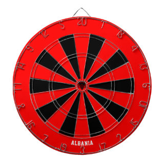 Albania Flag Patriot's Bullseye Dartscheibe