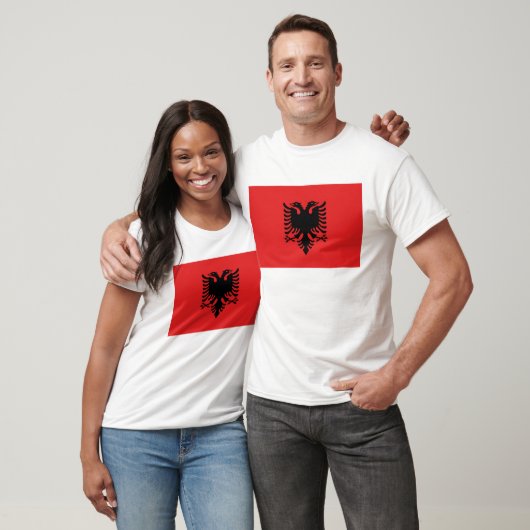 Albania Flag T-Shirt, Patriotic T-Shirts, T-Shirt (Unisex)