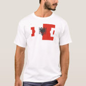 ALBANIA FLAG x FOOTBALL FELD T - Shirt (Vorderseite)