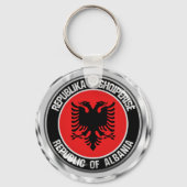 Albania Round Emblem Schlüsselanhänger (Vorderseite)