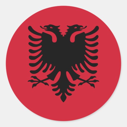 Albania Runder Aufkleber (Vorderseite)