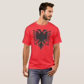 Albanian Eagle Black Steel T-Shirt (Vorne ganz)