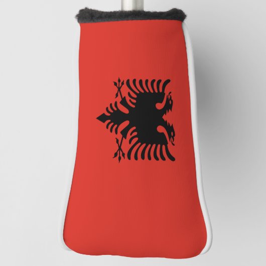 Albanian flag golf headcover (Rotieren 90)