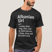 Albanian Girl Albania Country Home Roots Descent T-Shirt (Vorderseite)