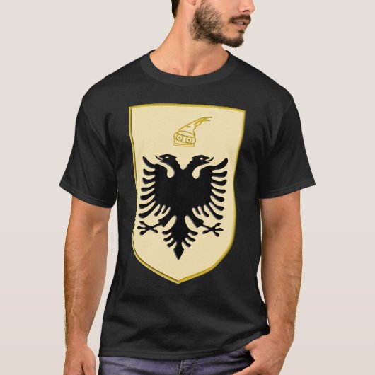 Albanian Gold Shield T-Shirt (Vorderseite)