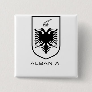 Albanian National Coat of Arms Heritage Ink Button