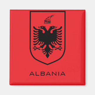 Albanian National Coat of Arms Heritage Ink Magnet