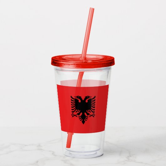 Albanien Acryltrinkbecher (Rückseite)