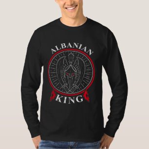 Albanien-Adler-Flagge Kosovo albanischer König T-Shirt