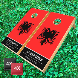 Albanien / Albanien - Flagge personalisiert / Fami