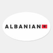 Albanien, Albanien Ovaler Aufkleber (Vorderseite)