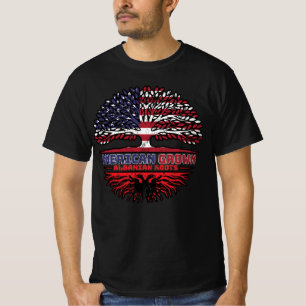 Albanien Albanien USA USA Vereinigte Staaten T-Shirt