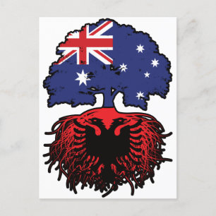 Albanien Albanisch Australische Australische Tree Postkarte