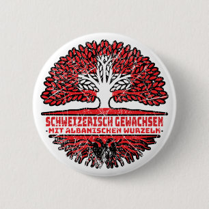 Albanien Albanisch Schweizer Schweiz Baum Wurzel Button