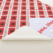 Albanien - Albanische Flagge geteert Rot Personali Sherpadecke (3/4)