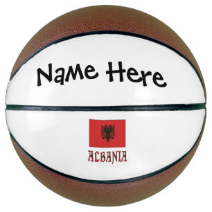 Albanien Albanische Flagge Personalisiert Basketball