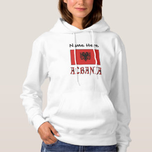 Albanien Albanische Flagge Personalisiert  Hoodie