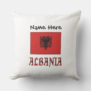 Albanien Albanische Flagge Personalisiert Kissen
