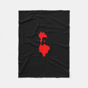 Albanien Albanische Karte Fleecedecke