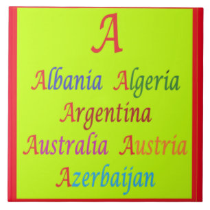Albanien Algerien Australien Argentinien Kalkgrün Fliese