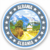 Albanien Aufkleber (Vorderseite)