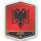 Albanien Aufkleber (Vorderseite)