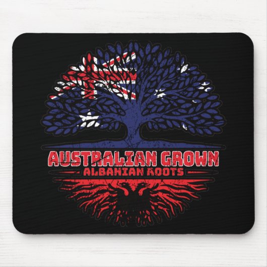 Albanien Australien Treots Roots Mousepad (Vorne)