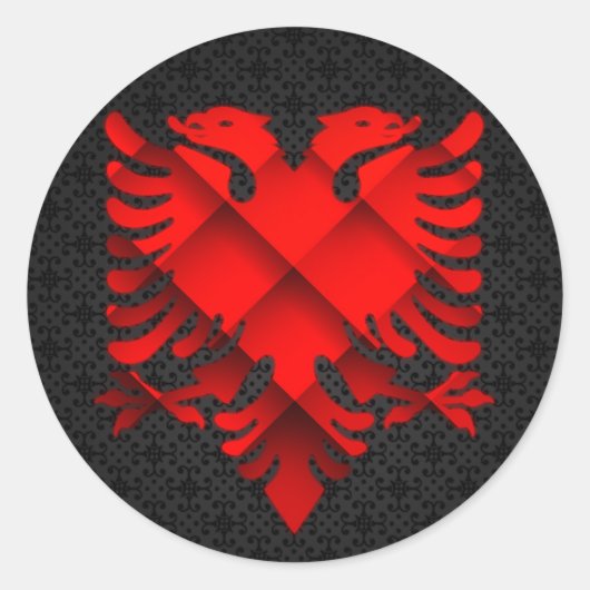 Albanien Design Sticker (Vorderseite)