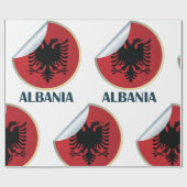 Albanien Doppel-AdlerEmblem Geschenkpapier (Flach)