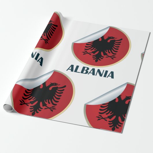 Albanien Doppel-AdlerEmblem Geschenkpapier (Ungerollt)