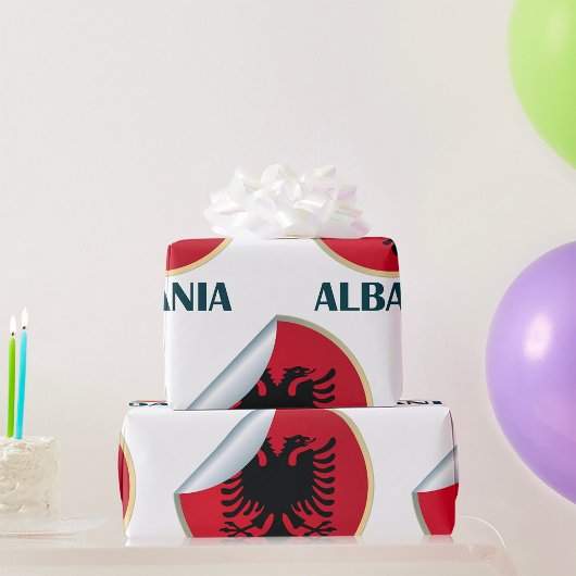 Albanien Doppel-AdlerEmblem Geschenkpapier