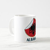 Albanien Doppel-AdlerEmblem Kaffeetasse (Vorderseite Links)