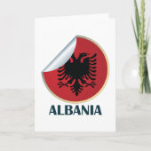 Albanien Doppel-AdlerEmblem Karte (Vorderseite)